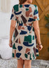 Now In Stock! Fashionable Boho Belted A Line Dress